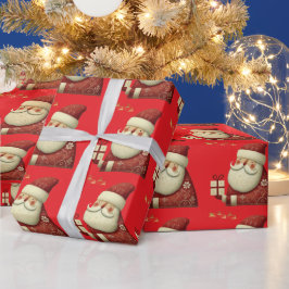 Söt julklocka Linjekonst Presentpapper