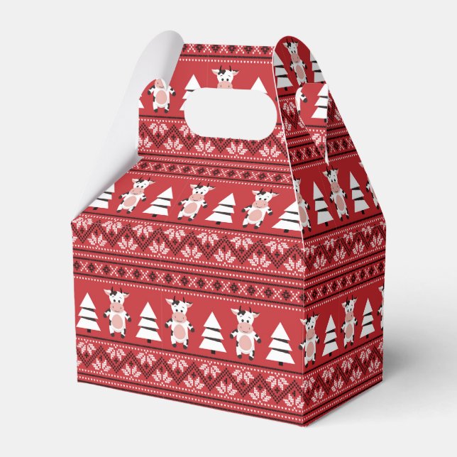 Söt julko Favor Box Presentaskar (Framsidan Sidan)