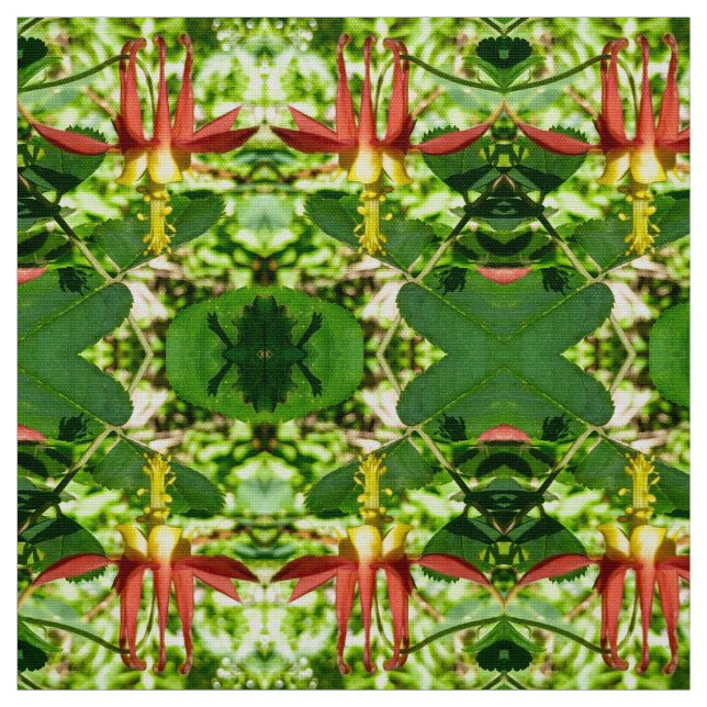 Söt julkolumbine Fabric Tyg (Provkarta)