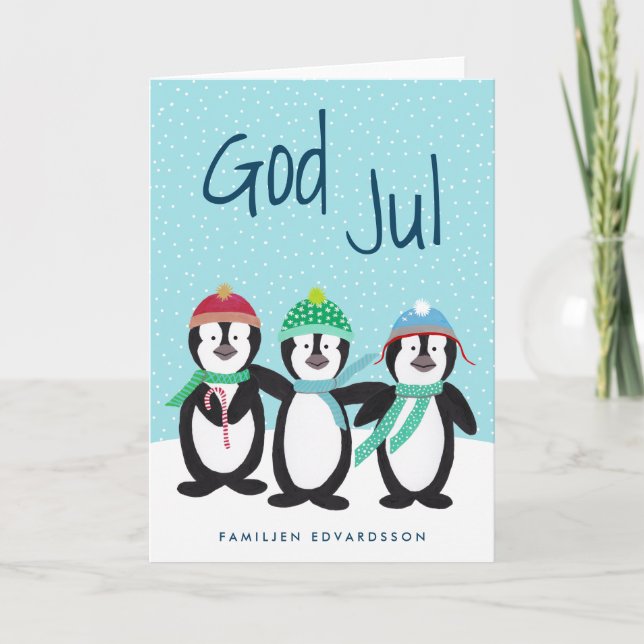 Söt Julkort kort (Framsida)