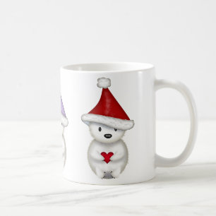 Söt julmugg med små isbjörnar kaffemugg