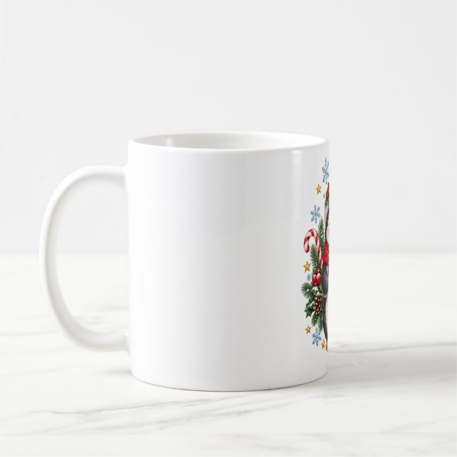 Söt julpingvin varm choklad semester mugg (Vänster)
