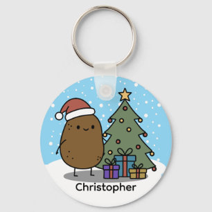 Söt julpotatis specialdesign nyckelring