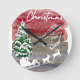 Söt julpresent  rund klocka