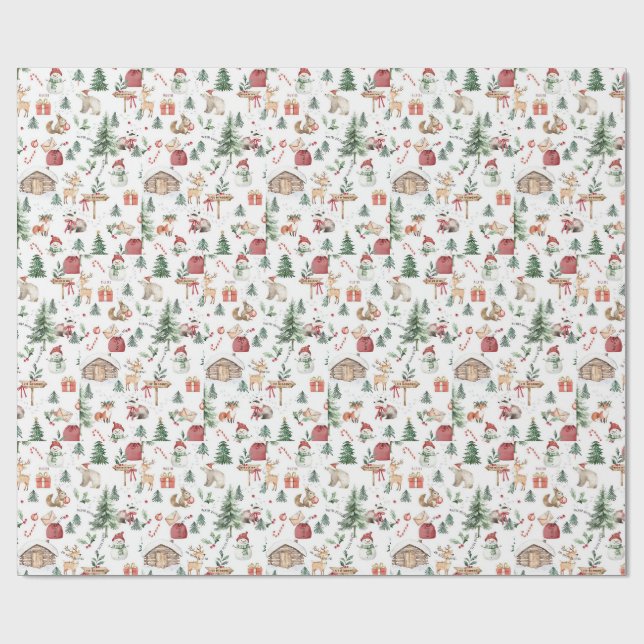 Söt julpresentpapper presentpapper (Platt)