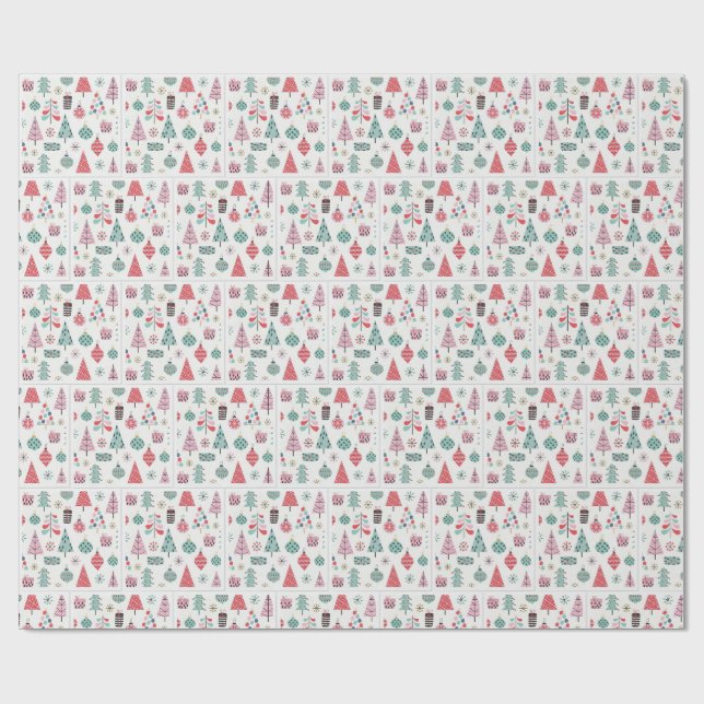 Söt julpresentpapper presentpapper (Platt)