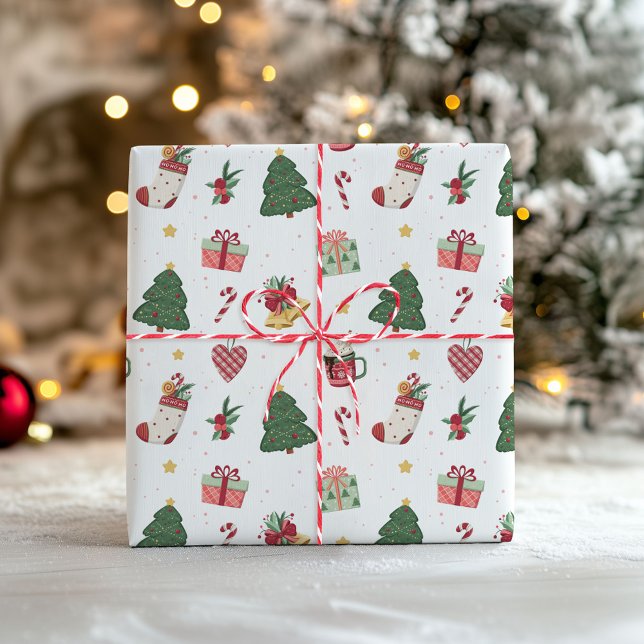 Söt julpresentpapper  presentpapper (Skapare uppladdad)