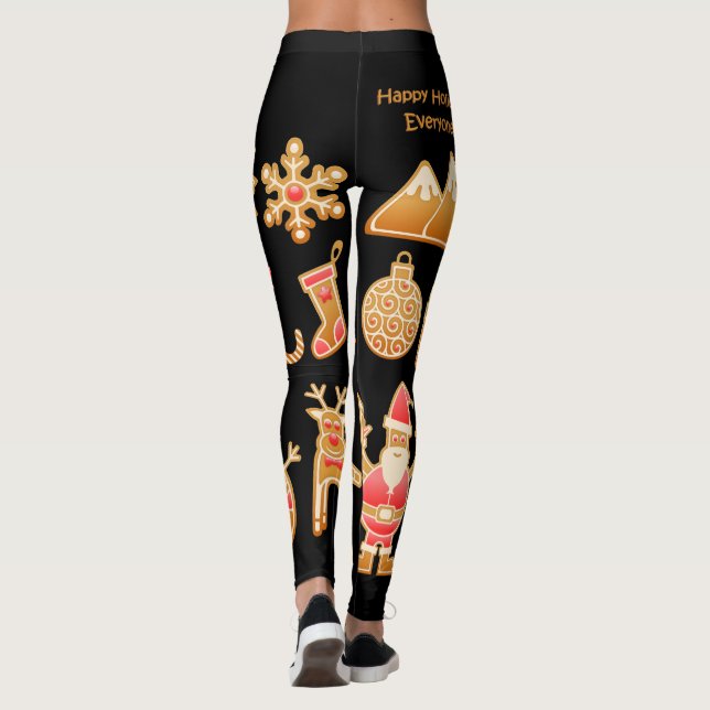 Söt julprydnadsdesign leggings (Baksida)