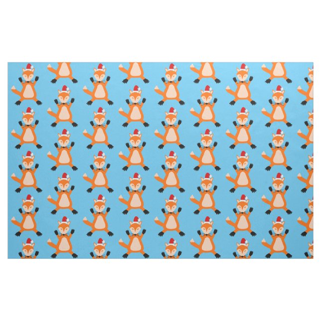 Söt julräv tyg (Fat Quarter)