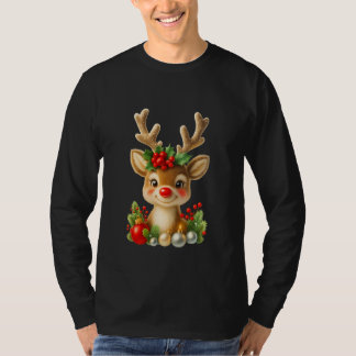 Söt julren 3D-illustration | Högtid  T Shirt