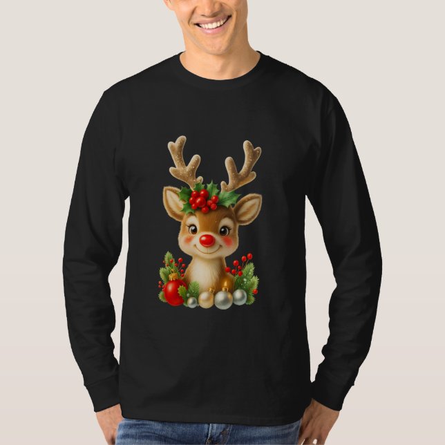 Söt julren 3D-illustration | Högtid  T Shirt (Framsida)