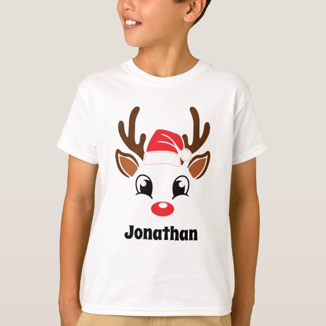 Söt julren näsa t shirt (Framsida)
