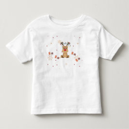Söt julren småbarns-T-shirt T Shirt