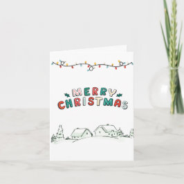 Söt julscen, God jul Kort