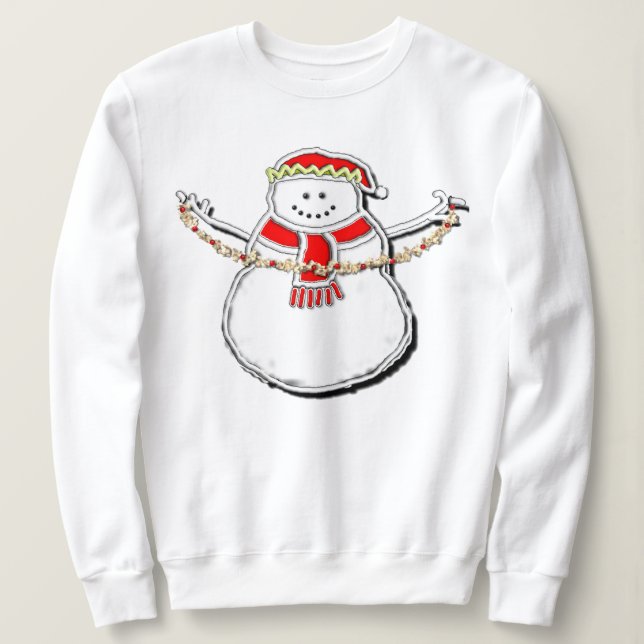 Söt julsnögubbe t shirt (Design framsida)