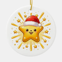 Söt julstjärna ornament