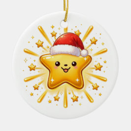 Söt julstjärna ornament
