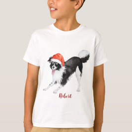 Söt jultomat, Hund Monogram T Shirt
