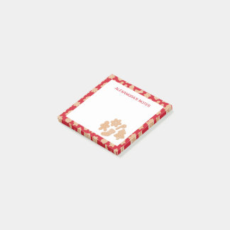 Söt jultomte Cookies Mönster Post-it Block