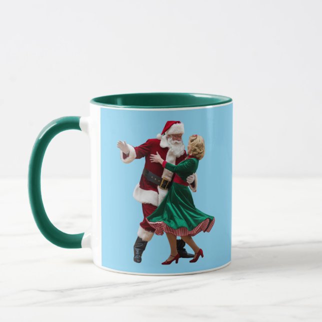 Söt jultomte dansar mugg (Vänster)