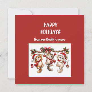 Söt jultomte festlig juldesign julkort