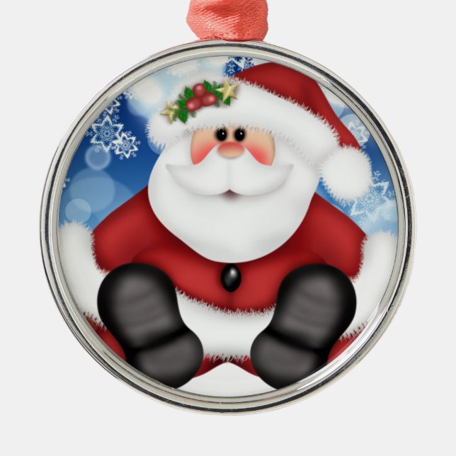 Söt jultomte God Jul Ornament (Framsidan)