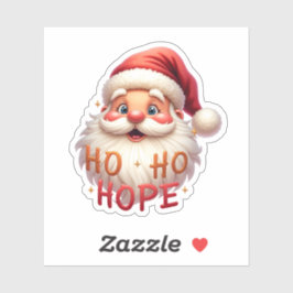 Söt jultomte “Ho Ho Hope” dekal