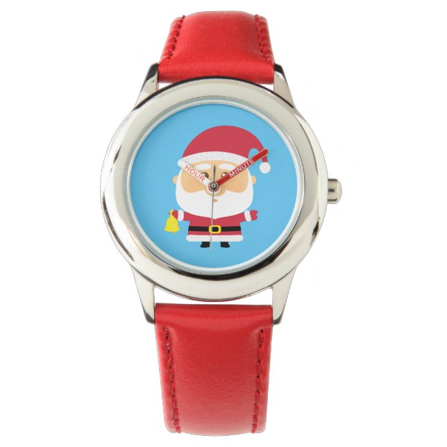 Söt jultomte jul för barn armbandsur (Framsida)