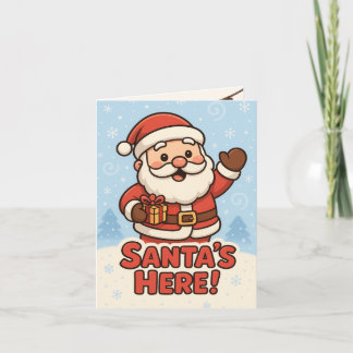 Söt jultomte jul kort