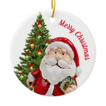 Söt jultomte julgransprydnad