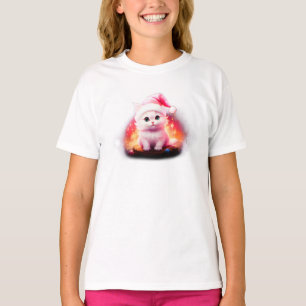 Söt jultomte katt t shirt