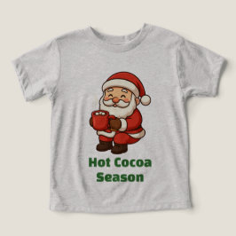 Söt jultomte med het choklad t shirt