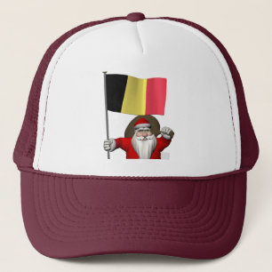 Söt Jultomten med belgiskt tecken Truckerkeps