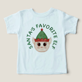 Söt jultomtes favorit-älva jul baby t-shirt