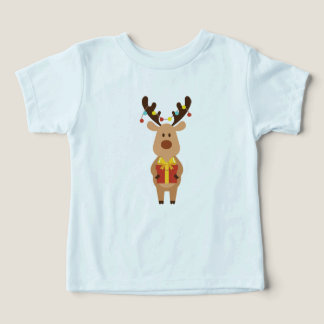 Söt jultröja för småbarn med renar t shirt