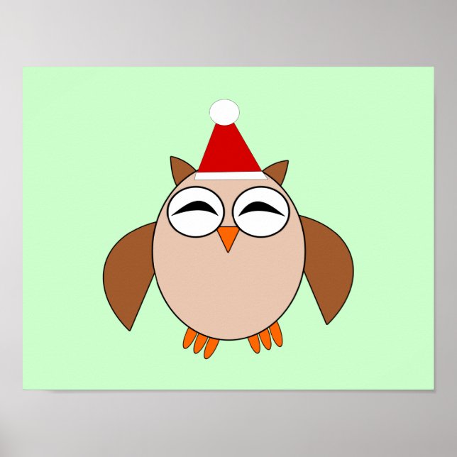 Söt julugglaposter poster (Framsidan)