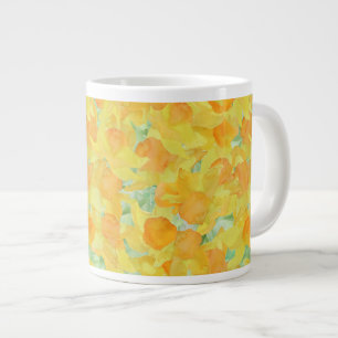 Söt Jumbo-size Mugg, Golden Gult Daffodils Jumbo Mugg