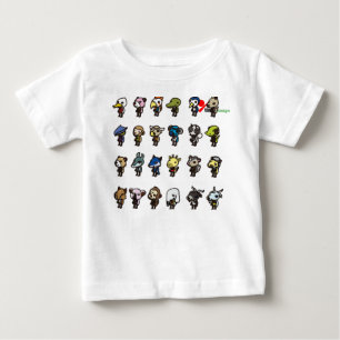Söt jungel- och skogs djurpersonlig baby t-shirt