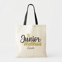 söt Junior Bridesmaid lägg till namn Bröllop Tygkasse