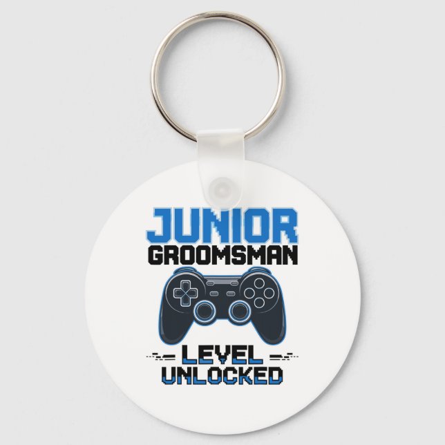 Söt Junior Bröllopsgäst Nivå Upplåst Bröllopsfest Nyckelring (Framsida)