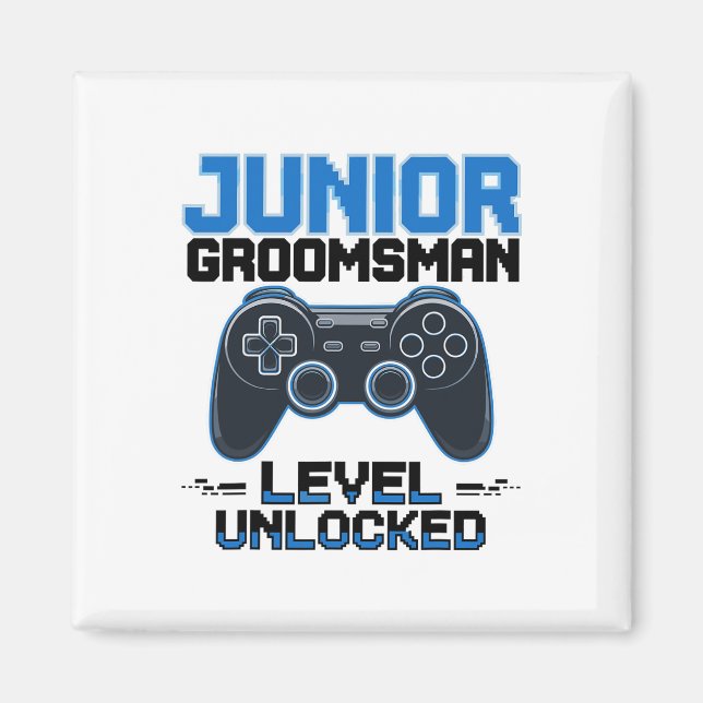 Söt Junior Grovsmannivå Upplåst Bröllopsfest Magnet (Framsidan)