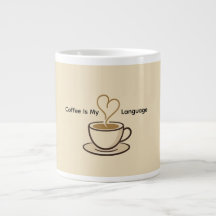 Söt kaffe är mitt kärleksspråk Mugg