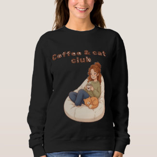Söt kaffe & Kattklubb design T Shirt