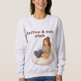 Söt kaffe & Kattklubb design T Shirt