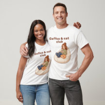 Söt kaffe & Kattklubb design