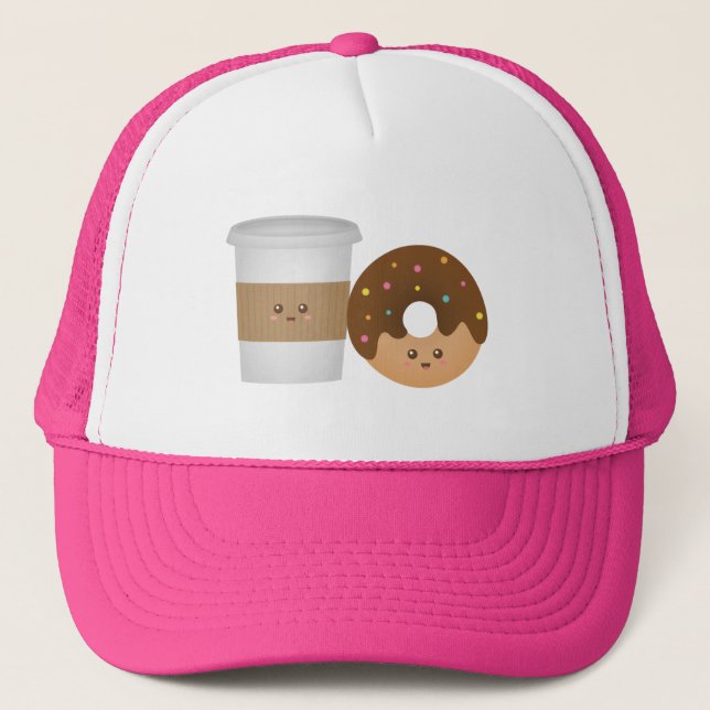 Söt kaffe och munk, du fullkomnar mig keps (Framsida)