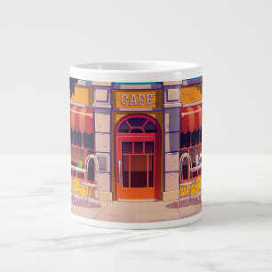 Söt kaffebar omslutande design jumbo mugg