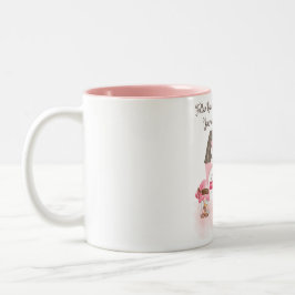 Söt kaffegnomskopp Två-Tonad mugg