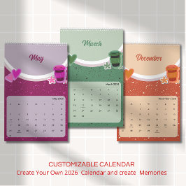 Söt kaffekopp 2026 kalender