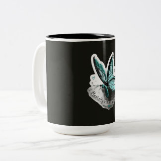 Söt kaffemug med dekaltext Två-Tonad mugg